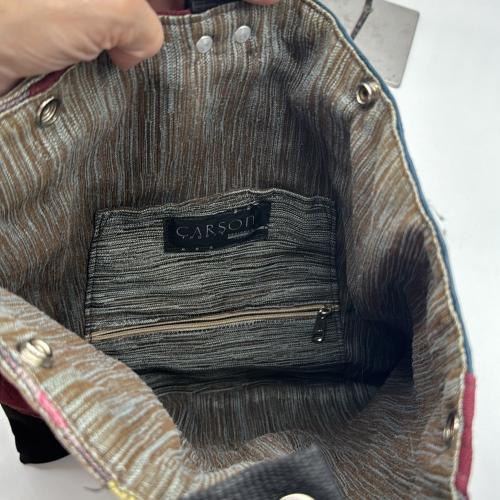 Carogi Carson Rogers Multi Color Patchwork Backpa… - image 6